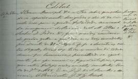 Cópia de edital sobre os festejos comemorativos do início do reinado de D. Pedro V