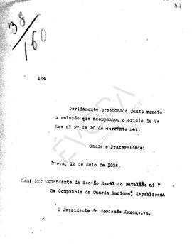 Livro de Correspondência expedida de 1926