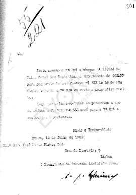 Livro correspondência expedida de 1928