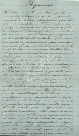 Intenção de aquisição do palácio da rua de S. Domingos