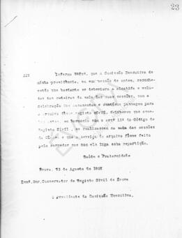 Livro de correspondência expedida de 1921