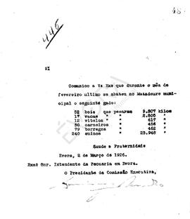 Livro de correspondência expedida de 1926