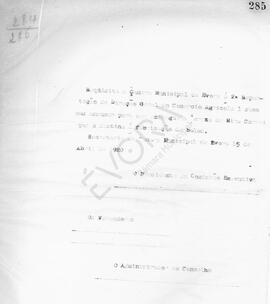 Livro de correspondência expedida de 1920