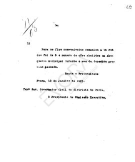 Livro de correspondência expedida de 1923