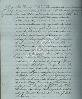 Administração do Aqueduto durante o período das obras