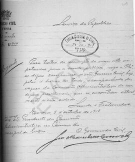 Livro de correspondência expedida 1899