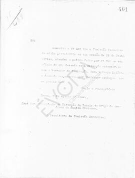 Livro de correspondência expedida de 1922