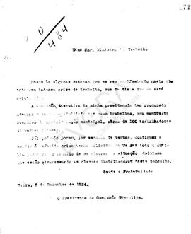 Livro de correspondência expedida de 1924