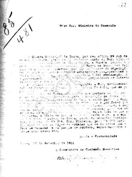 Livro de correspondência expedida de 1924