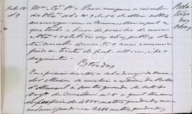 Relatório das obras municipais entre 1855 e 1856