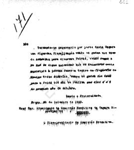 Livro de correspondência expedida de 1923