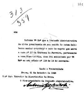 Livro correspondência expedida de 1928