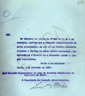 Livro de correspondência expedida de 1930