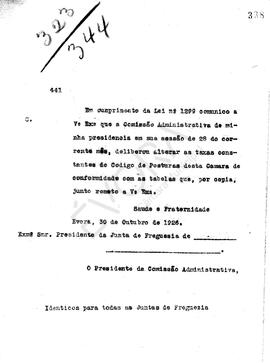 Livro de Correspondência expedida de 1926