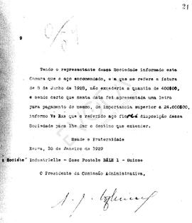 Livro de correspondência expedida de 1928-1929