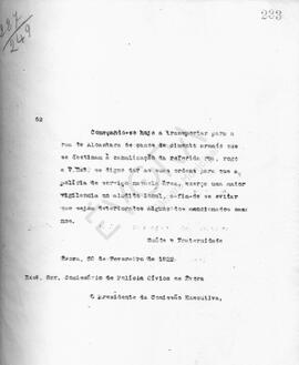 Livro de correspondência expedida de 1922