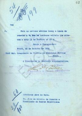 Livro de correspondência expedida de 1930