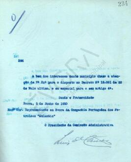 Livro de correspondência expedida de 1930