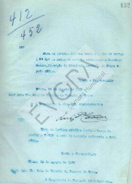 Livro de correspondência expedida de 1930