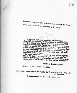 Livro de correspondência expedida de 1922