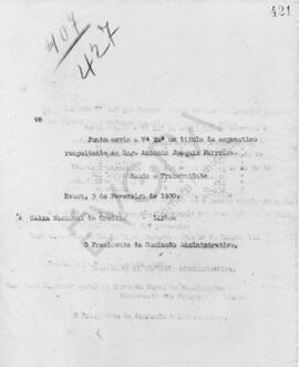 Livro de correspondência expedida de 1929-1930