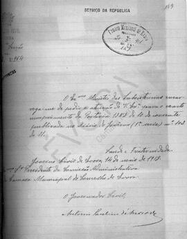 Livro de correspondência expedida 1899