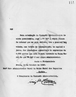 Livro de correspondência expedida de 1929-1930