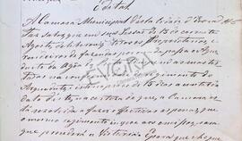 Cópia do edital sobre o Aqueduto da Água de Prata