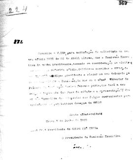 Livro de correspondência expedida de 1920