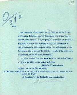 Livro de correspondência expedida de 1930