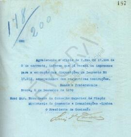 Livro de correspondência expedida de 1930