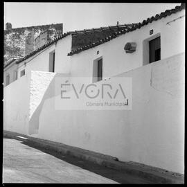 Aspecto de fachada de casas