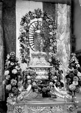 Imagem de N.ª S.ª do Rosário, na Igreja de Santo Antão