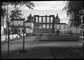 Templo e zona envolvente vistos do jardim