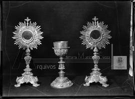 Alfaias litúrgicas, no Museu de Artes Decorativas da Igreja das Mercês
