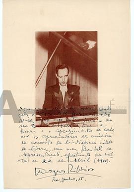 Retrato de Henrique (?) Ribeiro, pianista