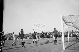 Fase do jogo entre o Lusitano e a Académica (31/01/1954)