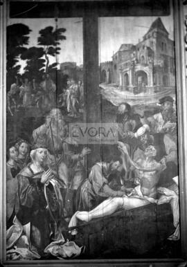 Milagre da Ressurreição do Mancebo,  pintura de Gregório Lopes,  Ciclo do Santo Lenho.