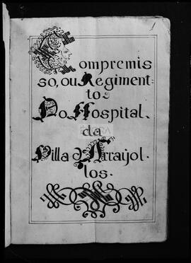 Capa do Livro do Regimento do Hospital de Arraiolos