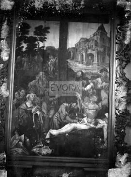 Milagre da Ressurreição do Mancebo,  pintura de Gregório Lopes,  Ciclo do Santo Lenho.