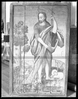 Pintura representando São João Baptista, na Igreja paroquial de São Brissos