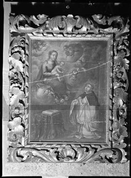 Pinacoteca: pintura representando a Virgem e Santo António
