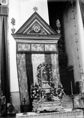Imagem de N.ª S.ª do Rosário, na Igreja de Santo Antão