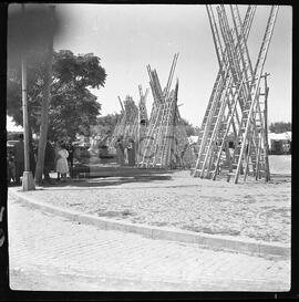 Feira de São João, escadas de madeira