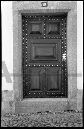 Porta da casa de Dona Celeste Cabral na Rua dos Três Senhores