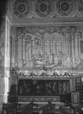 "Visitar os enfermos", painel de azulejos representando uma das dez obras das Misericórdias