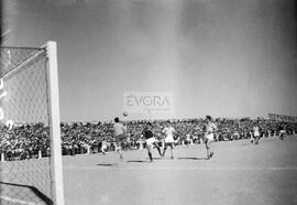 Fase do jogo entre o Lusitano e o Benfica (26/09/1954)