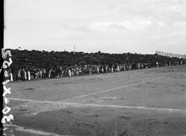Fase do jogo entre o Lusitano e o Benfica (30/11/1952)