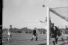 Fase do jogo entre o Lusitano e a Académica (31/01/1954)
