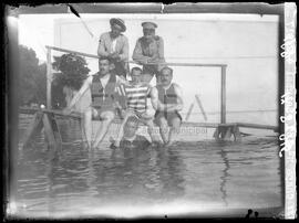 Retrato de grupo na Praia de Albarquel